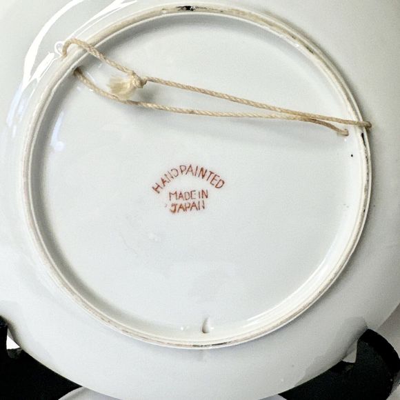 7” Hand Painted Hitomi Plate Scenery Landscape Japan Kitchen Decor Dining - Picture 9 of 9